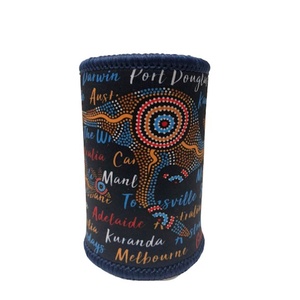 Dark Blue Aboriginal Stubby