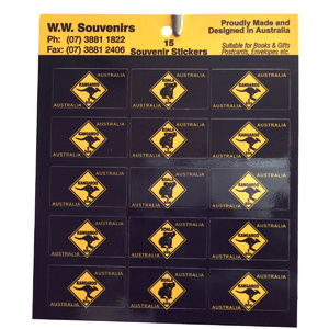 Mini Roadsign Sticker Sheet - 15 Pack