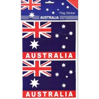 Large Australian Flag Stickers - 4 Pack