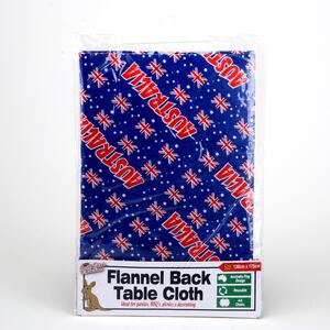 Australian Flag Flannel Back Table Cloth