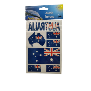 Australian Flag Tattoo Pack - 2 Packs of 7 Assorted Designs