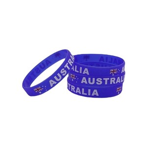 Australian Flag Silicone Wristband - Pack of 2