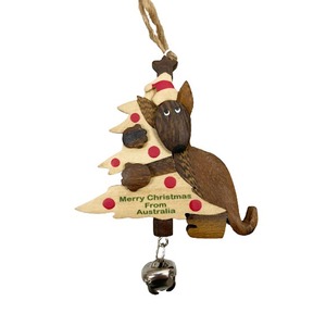 Kangaroo Tree & Bell - Christmas Ornament