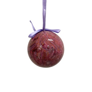 Pink Aboriginal Art - Christmas Ornament