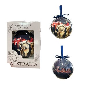 Koala & Kangaroo Australian Flag - Christmas Ornament