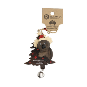 Koala Christmas Tree & Bell - Christmas Ornament