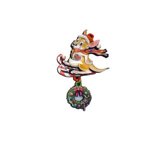 Sleigh Riding Kangaroo - Christmas Ornament