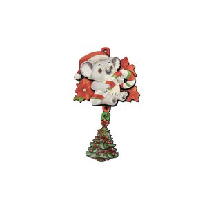 Candy Cane Koala - Christmas Ornament