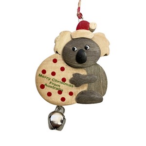 Koala Ball & Bell - Christmas Ornament