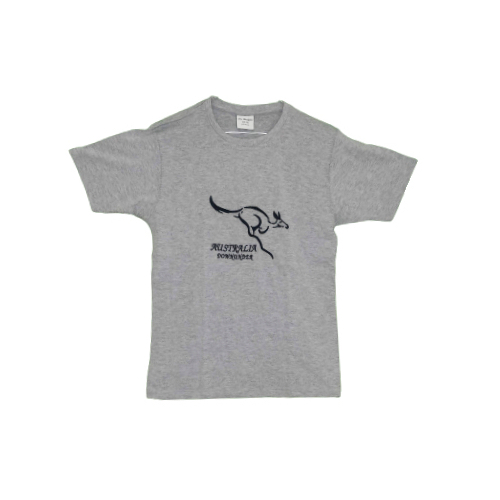 Leaping Kangaroo Downunder T-Shirt [Colour: Grey] [Size: S - Small]