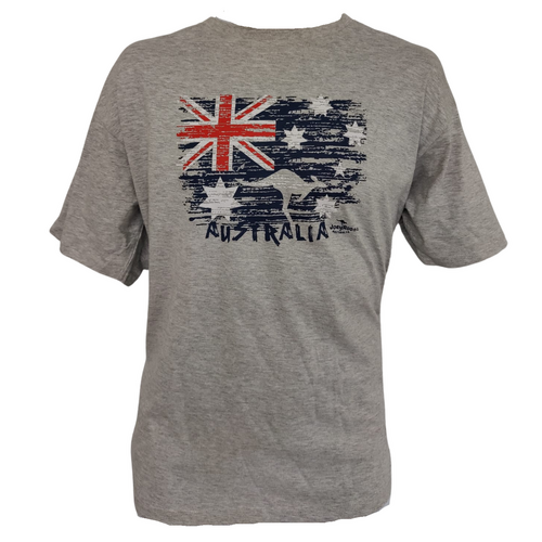 Australian Flag & Kangaroo T-Shirt [Size: S - SMALL]