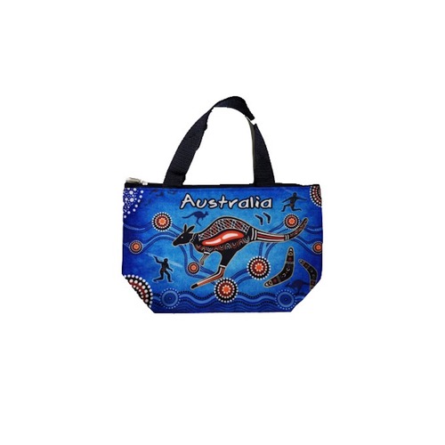 Small Shopping Bag - Blue Aboriginal