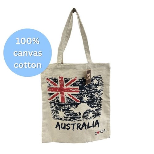 Australian Flag Canvas Cotton Shopping Bag