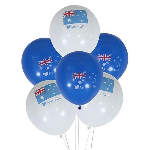 Australian Flag Balloons - Pack of 10