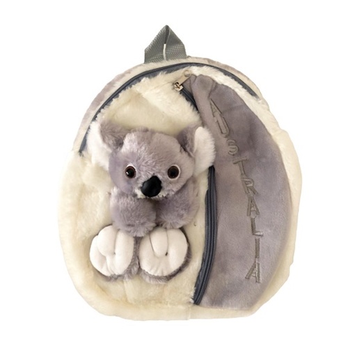 Koala Backpack with Two Zippers