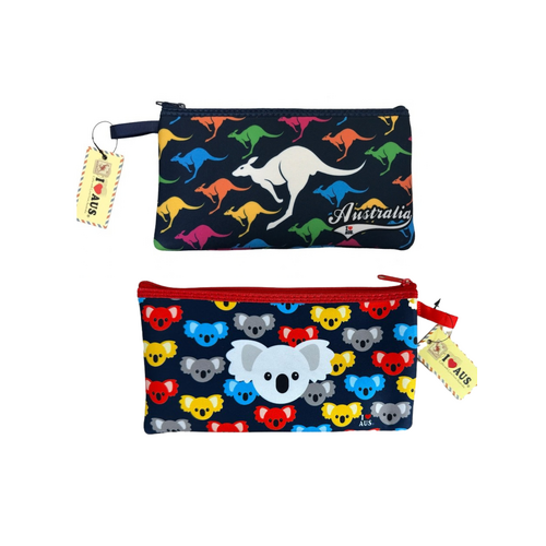 Colourful Kangaroo or Koala Pencil Case