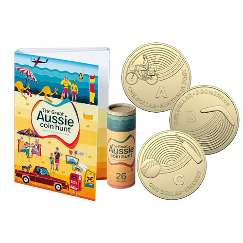 THE GREAT AUSSIE COIN HUNT 26 COIN SET & OFFICIAL COLLECTORS FOLDER