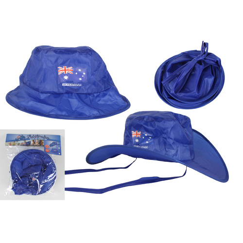 Australian Flag Foldable Hat - 2 Pack 