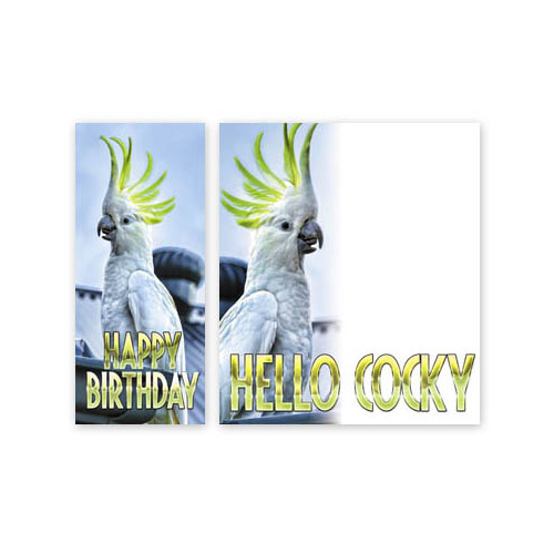 Happy Cockatoo - Birthday Card
