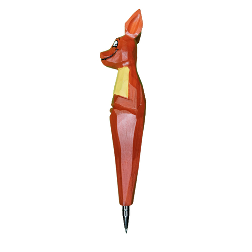HAND CRAFTED PEN - RED KANGAROO