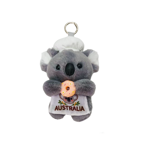 Chef Koala with Donut - Plush Keyring
