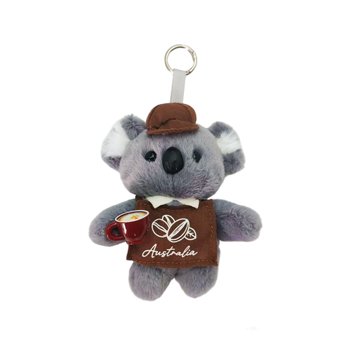 Chef Koala with Coffee - Plush Keyring