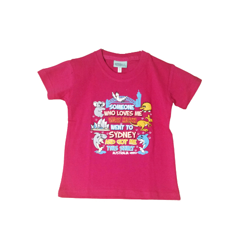 Kids Someone Who Loves Me - Sydney Pink T-Shirt [Colour: Pink] [Size: 2 Years]