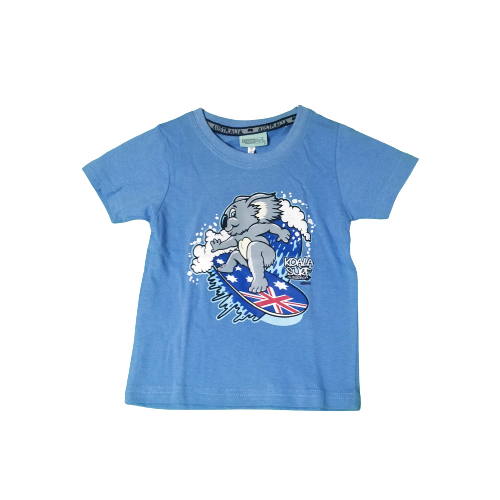 Kids Surfing Koala T-Shirt [Colour: Blue] [Size: 2]