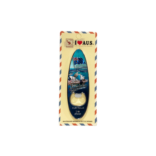 Surfboard Bottle Opener Magnet - Sydney Harbour