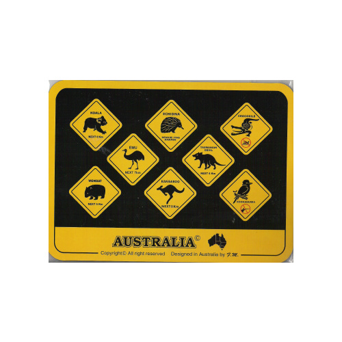 ASSORTED ROAD SIGNS DESIGN MOUSE PAD