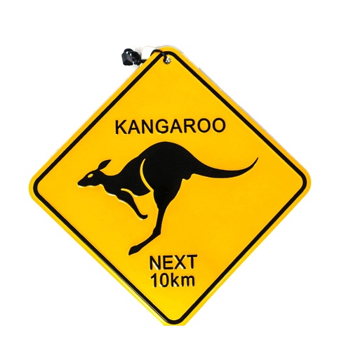 Kangaroo Metal Roadsign Medium