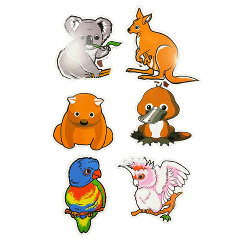 Animal Stickers - 6 Pack