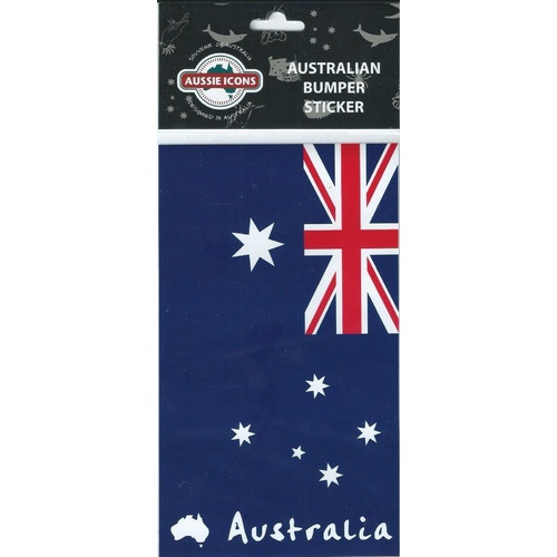 Large Australian Flag Sticker - Car Bumper or Window