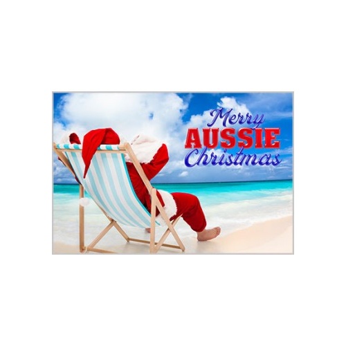 Beach Santa - Christmas Card