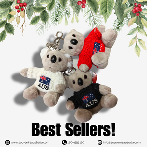 Carry a Piece of Australia with Our Koala in Jumper Plush Keyring